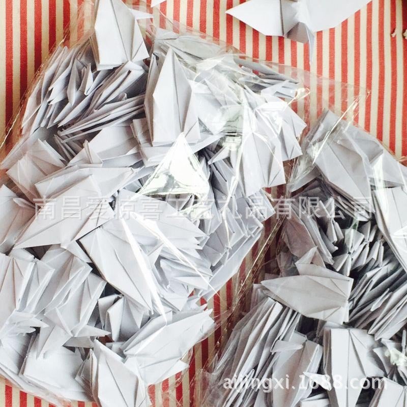 Factory Decorations Diy Handmade White Origami Paper Crane Finished Creative Paper Gifts - Image 4