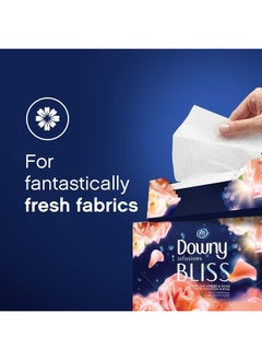 Downy Infusions Fabric Softener Dryer Sheets, Bliss, Sparkling Amber & Rose, 105 Sheets (Pack of 1)  - Image 4
