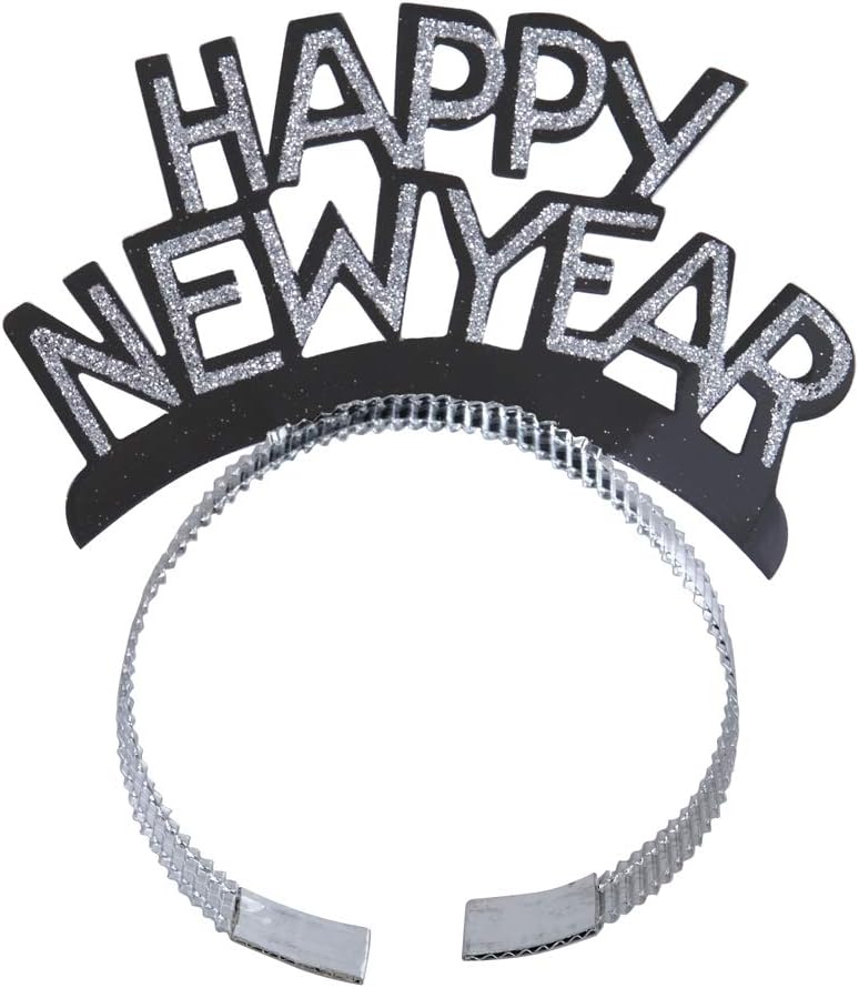 BinaryABC Happy New Year Headband Tiara,New Years Party Favor,New Years Eve Party Decorations 12Pcs - Image 5