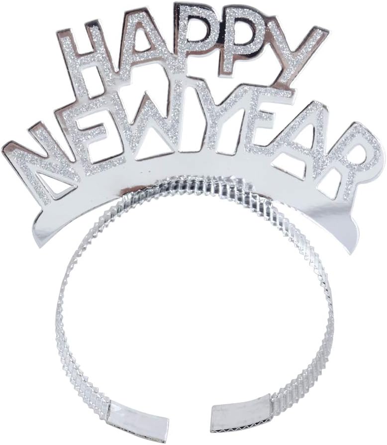 BinaryABC Happy New Year Headband Tiara,New Years Party Favor,New Years Eve Party Decorations 12Pcs - Image 4