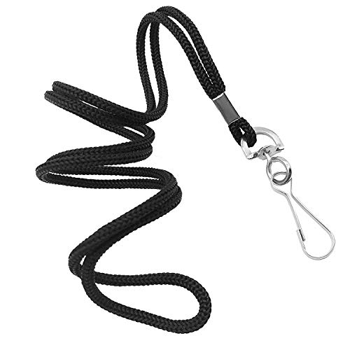 COTODO ID Black Lanyards Safety Badge Lanyard 36" with Swivel Hook 100 Pack - Image 1