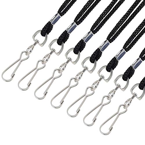 COTODO ID Black Lanyards Safety Badge Lanyard 36" with Swivel Hook 100 Pack - Image 3