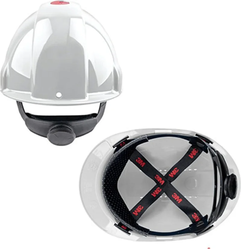 ثري ام G3000 Adjustable Ventilated White Work Safety Helmet 10 Pieces