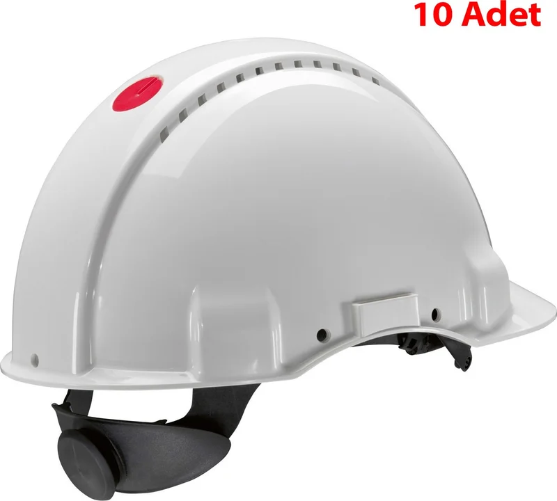 ثري ام G3000 Adjustable Ventilated White Work Safety Helmet 10 Pieces