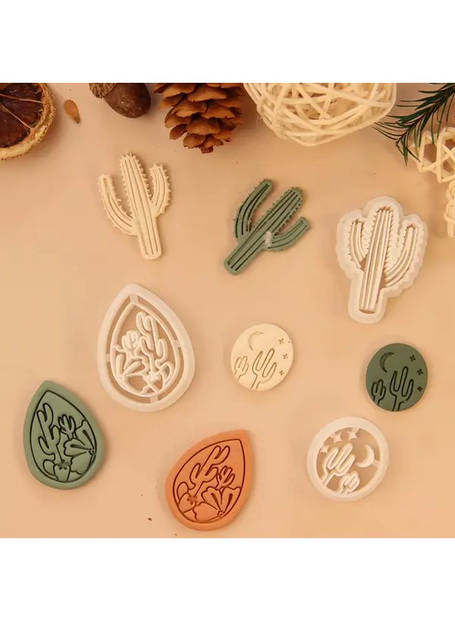3pcs Cactus Polymer Clay Cutters For Earrings Making Jewelry Kit - Image 5