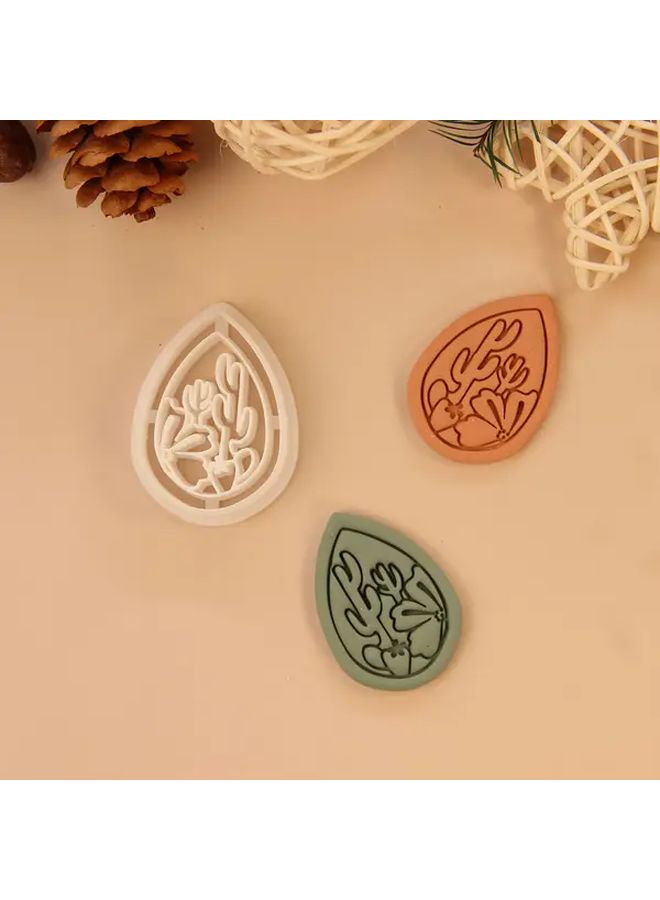 3pcs Cactus Polymer Clay Cutters For Earrings Making Jewelry Kit - Image 4