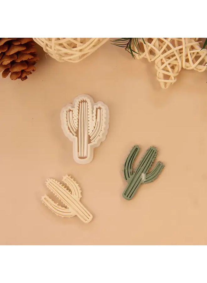 3pcs Cactus Polymer Clay Cutters For Earrings Making Jewelry Kit - Image 3