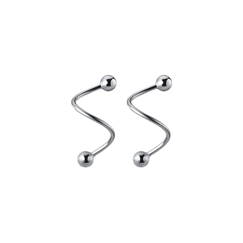TMCO Women Simple Tiny Ball Earrings Spiral Wrap Cuff Earring - Image 1