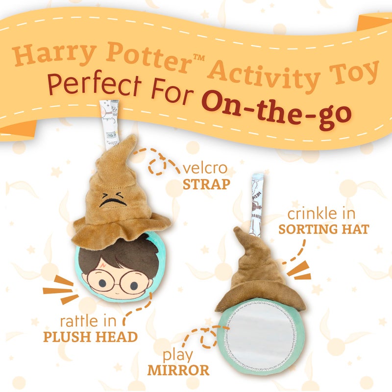 Kids Preferred Harry Potter Sorting Hat Mirror On The Go Rattle Plush Toy - Image 3