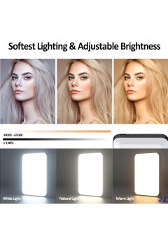 ELTRAZONE New LED Selfie Light, 60 LED 2200mAh Rechargeable Cell Phone Fill Light, 7 Modes, 10-Level Brightness, Portable Clip-on Light for iPhone, Android, and Photography  - Image 2
