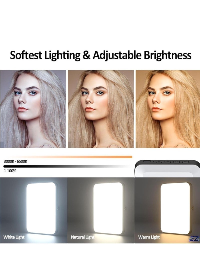 ELTRAZONE - New LED Selfie Light, 60 LED 2200mAh Rechargeable Cell Phone Fill Light, 7 Modes, 10-Level Brightness, Portable Clip-on Light for iPhone, Android, and Photography - Image 1
