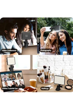 ELTRAZONE New LED Selfie Light, 60 LED 2200mAh Rechargeable Cell Phone Fill Light, 7 Modes, 10-Level Brightness, Portable Clip-on Light for iPhone, Android, and Photography  - Image 5