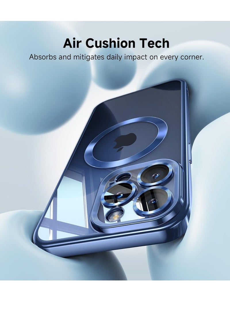 ELTRAZONE  iPhone 15 Pro Max Case with Integrated Camera Lens Protection [TOP N56 Magnets] [Military Grade Drop Protection] for Magsafe Women Men iPhone 15 Pro Max Cover Case 6.7" Blue Titanium - Image 5