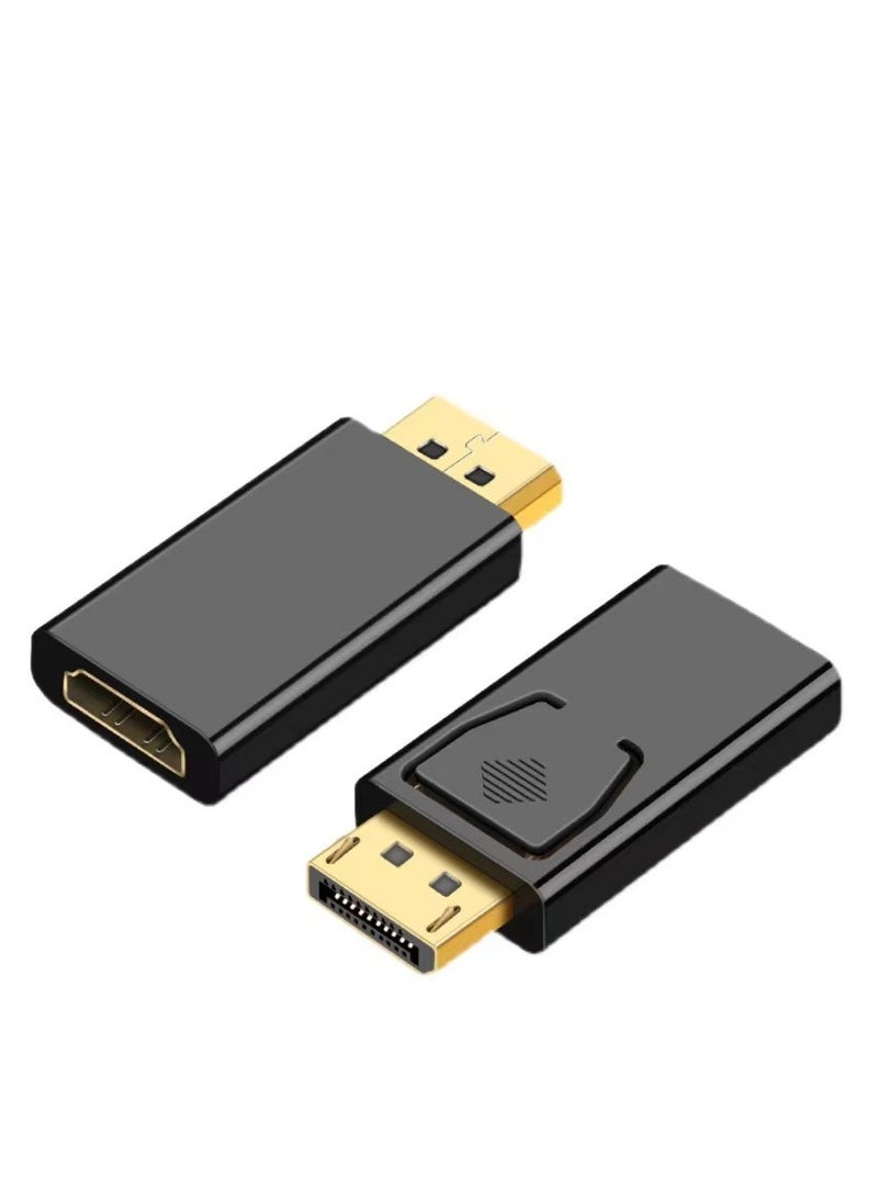 1080P HDTV PC Display Port DP Male to HDMI Female Adapter Black  - Image 2