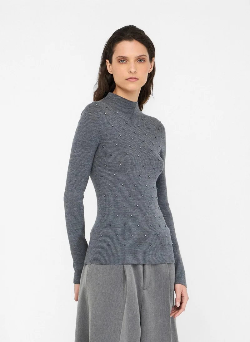 ليو جو 100% Wool Jumper with Appliquã©S