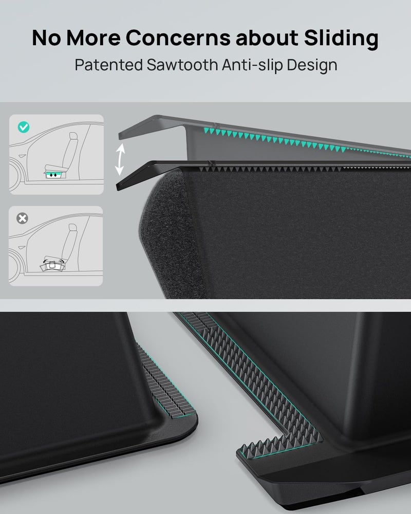 HALOBLK 2 Pack Waterproof Under Seat Storage Box Organizer for Tesla Model Y - Image 4