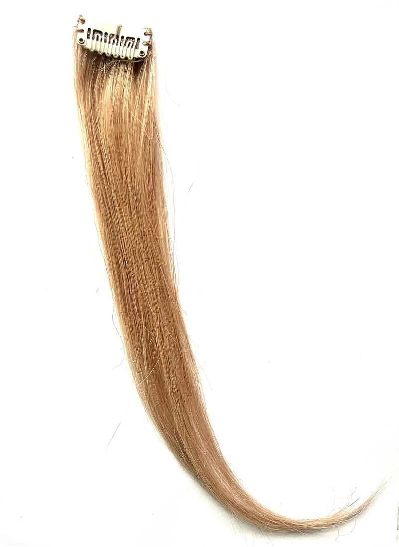 Keep Calm and Clip Em In Dirty Blonde Highlight Clip-in Extension  - Image 4