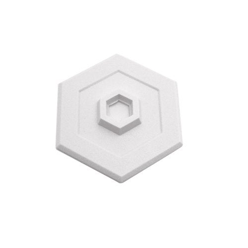 Prime-Line U 9275 5 In., Rigid Vinyl, White, Self Adhesive Concave Wall Protector (Single Pack) - Image 1