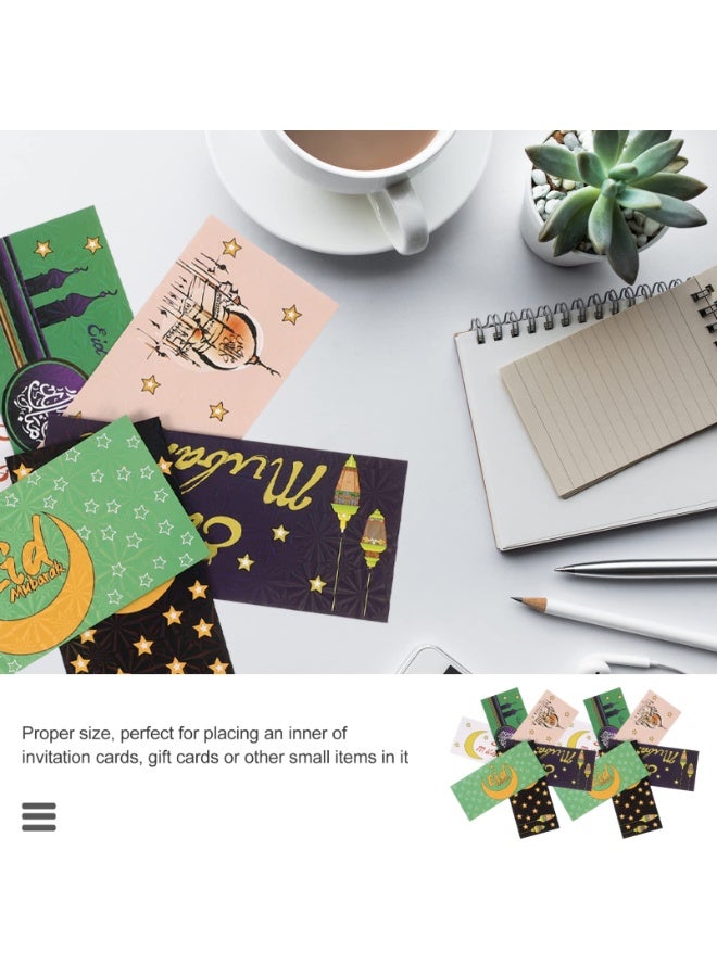 Chielor 18 Pack Eid Mubarak Envelopes, Islamic Festival Cash Gift Card Holders Mubarak Money Wallet for Kids, al-Adha Holiday Celebrations Decorations Weddings - Image 5