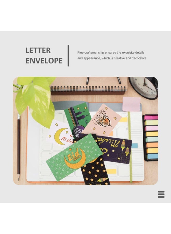 Chielor 18 Pack Eid Mubarak Envelopes, Islamic Festival Cash Gift Card Holders Mubarak Money Wallet for Kids, al-Adha Holiday Celebrations Decorations Weddings - Image 3