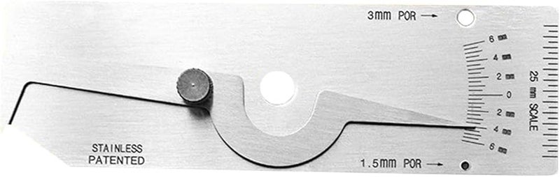 Welding Gauge Inspection Tool Type A Color Stainless Steel Ruler Fillet Crown Height Tester Metric Edge - Image 1