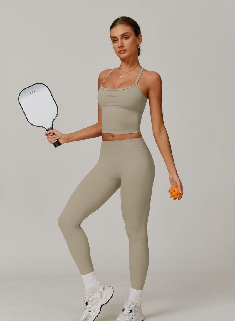 KAWN.YOGA Womens High Waist Contour Workout sport Leggings Yoga Pants Tummy Control Running Pants - Image 5