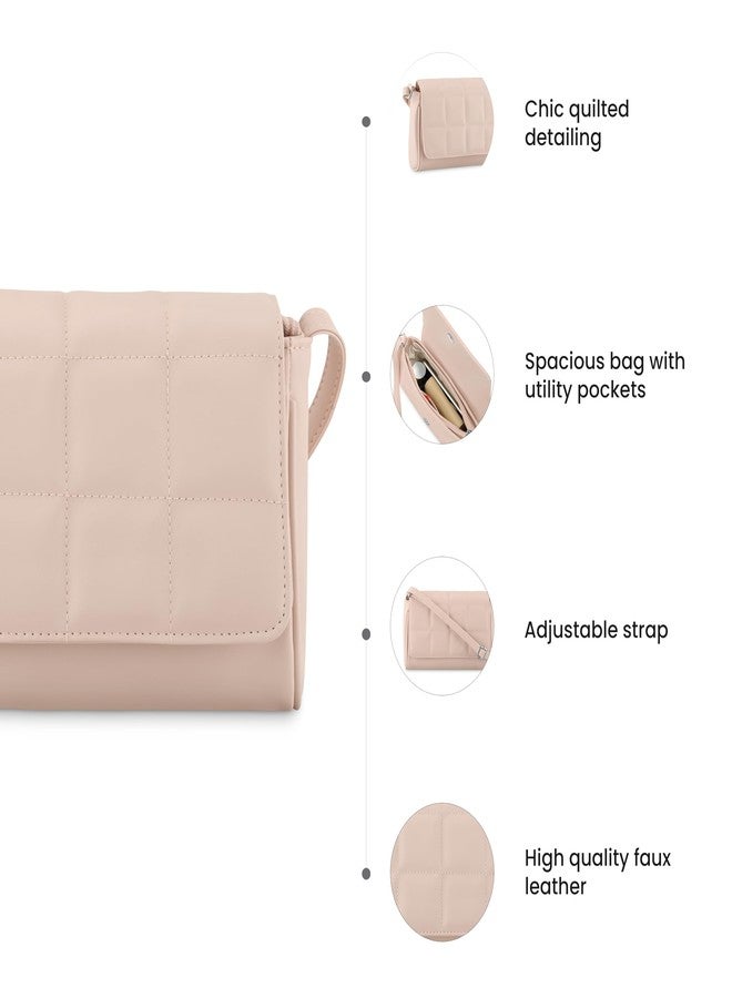 Fastrack PU Quilted Sling Bag for Women, Girls and Ladies | Ladies Purse Handbag | Slings for Casual Carry - Image 3