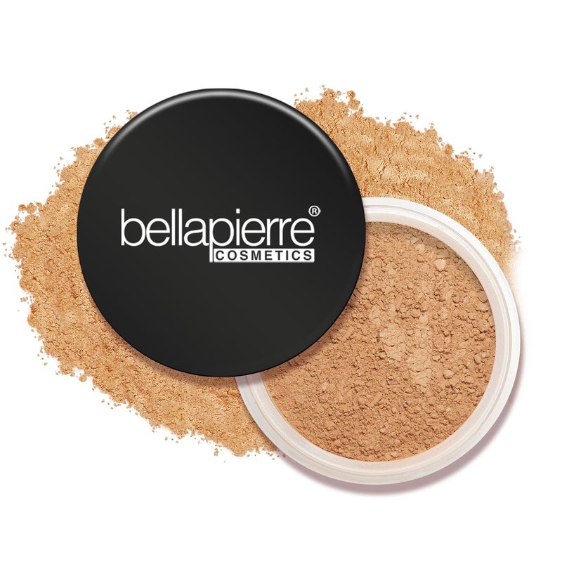 bellapierre Mineral Foundation SPF 15  Loose Powder Foundation  Vegan  Cruelty Free Natural Makeup  Full Coverage Matte Finish  Hypoallergenic  Oil  Talc Free  032 Oz  Maple