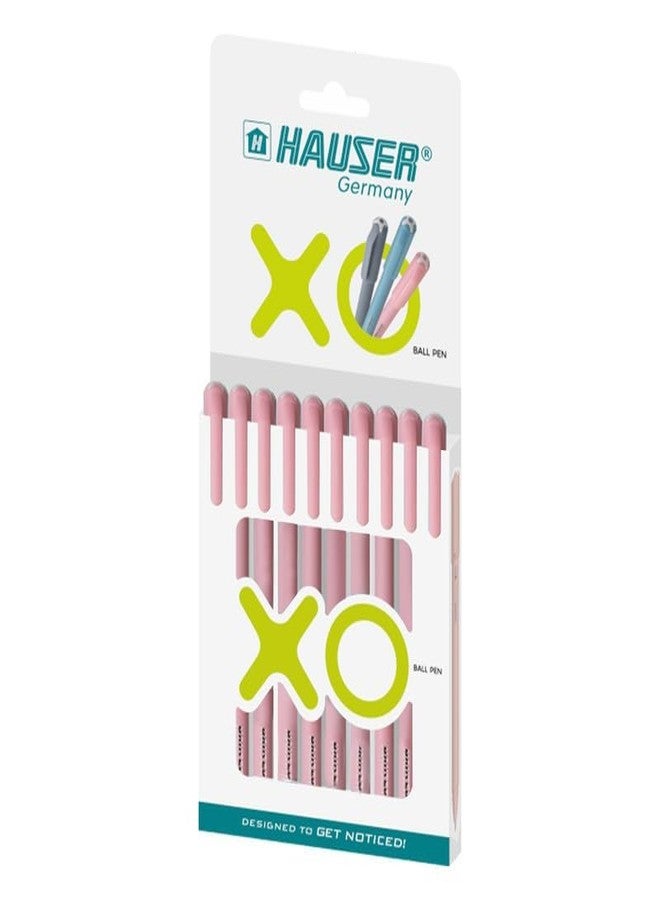 Hauser XO 0.7mm Ball Pen Box Pack | Sleek Body & Minimalistic Design | Matt Finish & Solid Body Type | Low Viscosity Ink With Ultra Durable Tip | Red Ink, Pack of 20 Pens - Image 4
