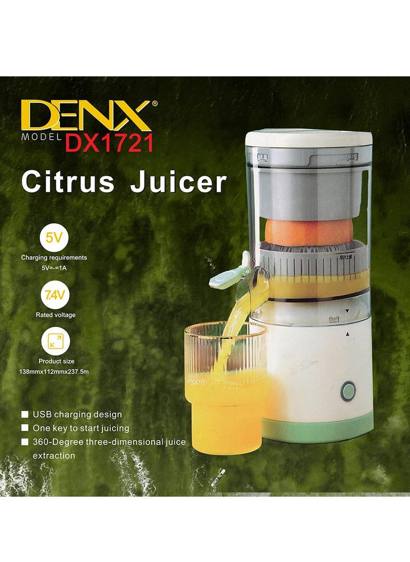 Denx - Denx Orange, Citrus And Fruit Juicer With An Easy-To-Use Portable Design - Image 1