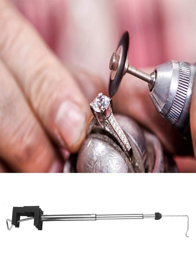 ناروت مشبك مثقاب وأداة دوارة وحامل تعليق تلسكوبي مع مشبك طاولة يدور 360 درجة، حامل تعليق عمود مرن للاستخدام المنزلي والصناعي والخارجي - Image 3