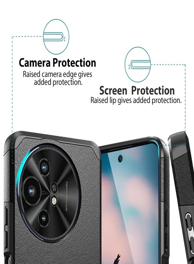 TJ's TJS Compatible for TCL 50 XL 5G Case, TCL 60 XL NXTPAPER 5G Case, with Tempered Glass Screen Protector, Dual Layer Hybrid Magnetic Support Shockproof Heavy Duty Cover Phone Case (Black) - Image 4