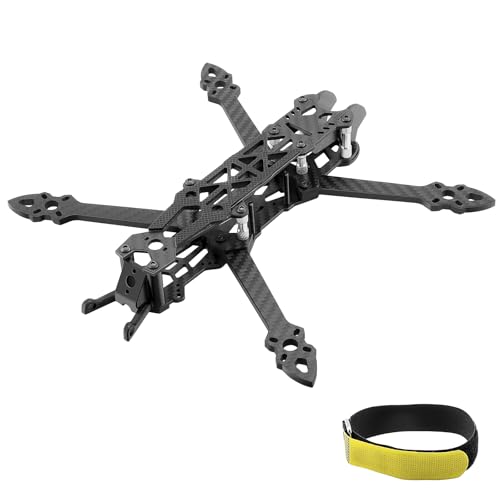 DashRC Mark4 HD 5Inch FPV Racing Drone Frame Kit 225mm Wheelbase Carbon Fiber Quadcopter Frame with 5mm Arm for RC Freestyle FPV Drone Quad Compatible with DJI FPV Air Unit Vista System - Image 1