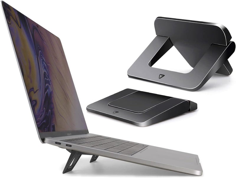 Nylavee Keyboard Stand Laptop Stand for Desk Portable Laptop Stand Compatible with MacBook Air Pro Dell XPS Lenovo HP More2 PCS Black
