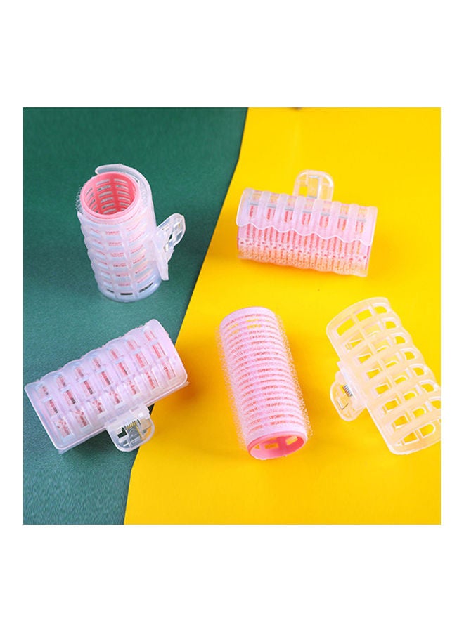 NIBEMINENT 4-Piece Professional Self Grip Hair Rollers Set Pink - Image 1
