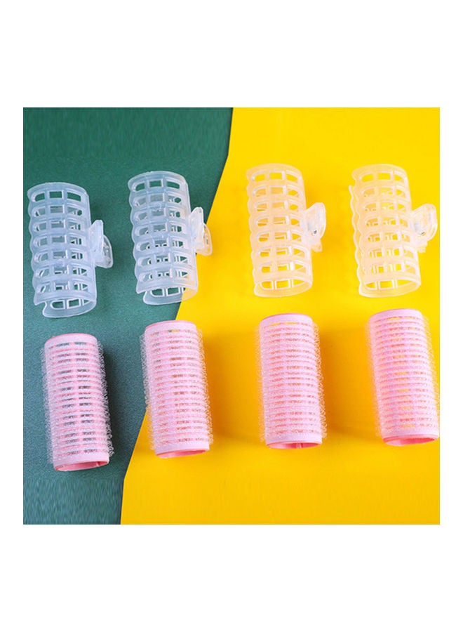 NIBEMINENT 4-Piece Professional Self Grip Hair Rollers Set Pink - Image 2