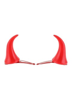 BinaryABC Halloween Devil Horns Hair Clip Hairpin Barretteshalloween Cosplay Costume Accessorisehalloween Party Dress Up(1 Pair)  - Image 1