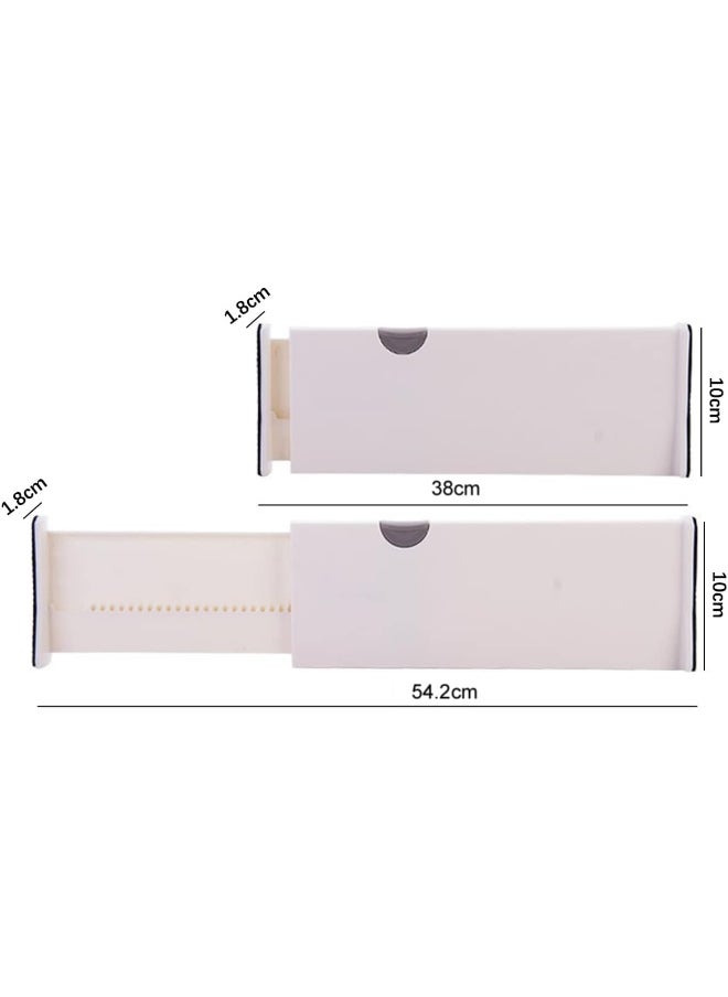 IBAMA - IBAMA Large Adjustable Drawer Dividers Organizer Separators Plastic Dresser Organizer for Bedroom, Bathroom, Closet, Baby Drawer, Office Desk, Kitchen Storage - Image 1
