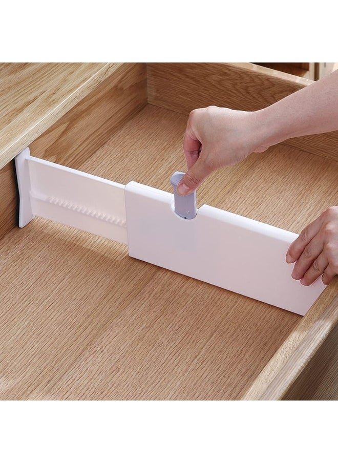 IBAMA - IBAMA Large Adjustable Drawer Dividers Organizer Separators Plastic Dresser Organizer for Bedroom, Bathroom, Closet, Baby Drawer, Office Desk, Kitchen Storage - Image 1