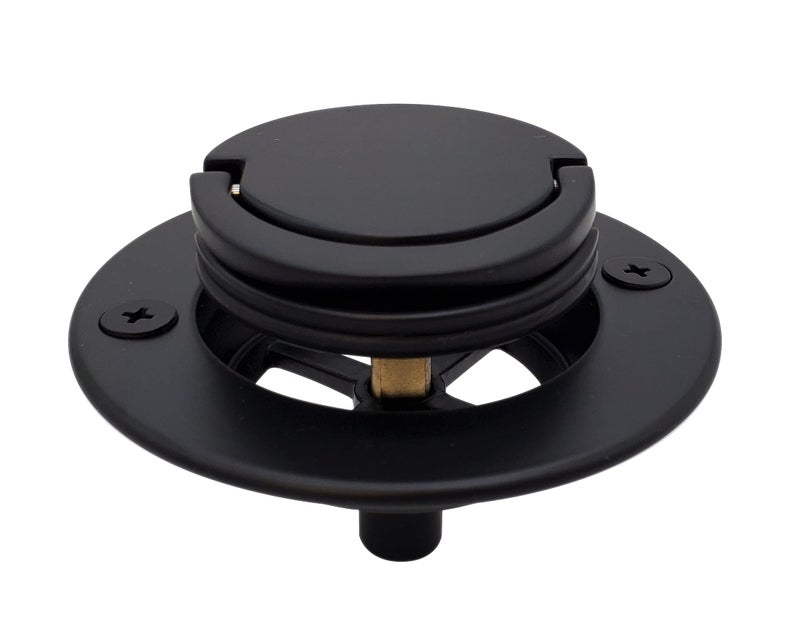 Westbrass D320-62 Roman Tub Drain Trim, 3-9/16" OD, Matte Black - Image 5