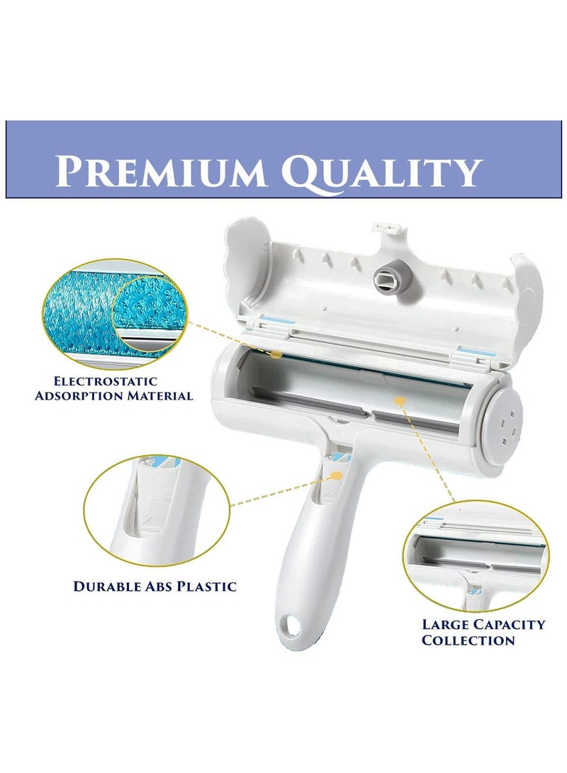 مقبض مطور مريح ومزيل شعر الحيوانات الأليفة القابل لإعادة الاستخدام ، أسطوانة إزالة شعر القطط والكلاب الفورية للفراش ، مناسبة لكل مادة ، منزل خالٍ من شعر الحيوانات الأليفة - Image 5