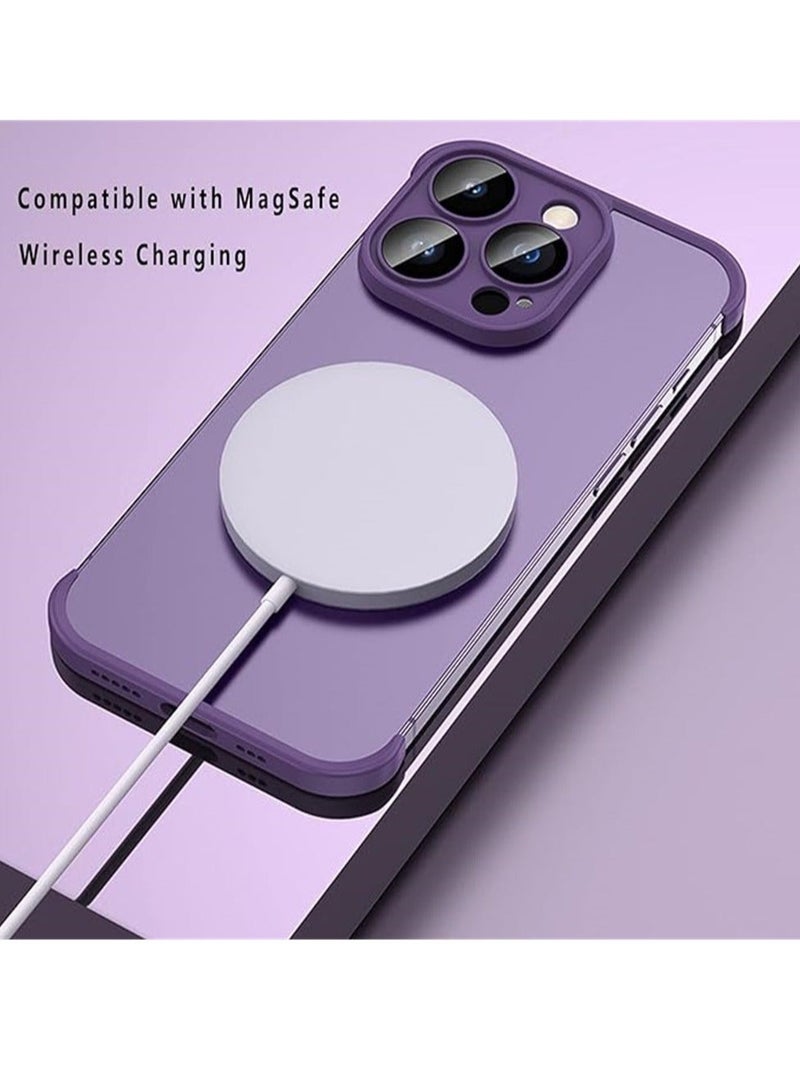 Captaintech iPhone Case TPU Bumper, Frameless Bumper Case with Camera Lens Protector for iPhone 15 Pro Max, Slim Fit No Back No Frame Design TPU Bumper, Excellent Heat Dissipation, 1 Pcs, Blue - Image 5