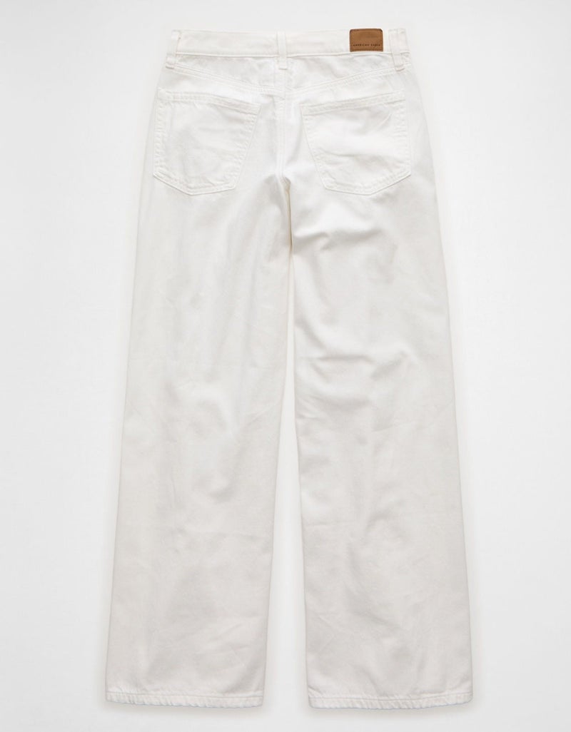 American Eagle AE Dreamy Drape Strigid Low-Rise Baggy Wide-Leg Jean - Image 5
