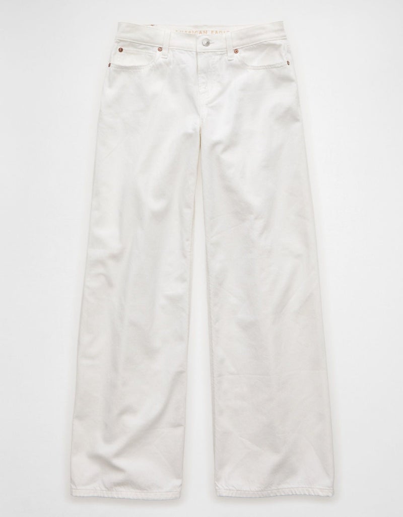 American Eagle AE Dreamy Drape Strigid Low-Rise Baggy Wide-Leg Jean - Image 4