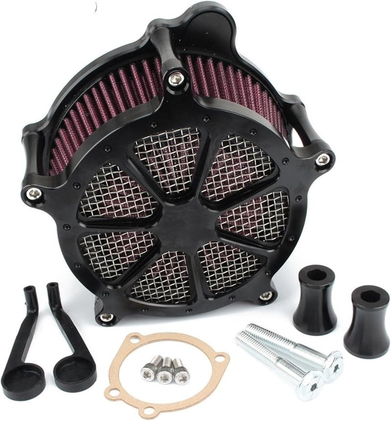Wivplex CNC Air Cleaner Intake Filter Kit for Harley Motorcycles - Image 1