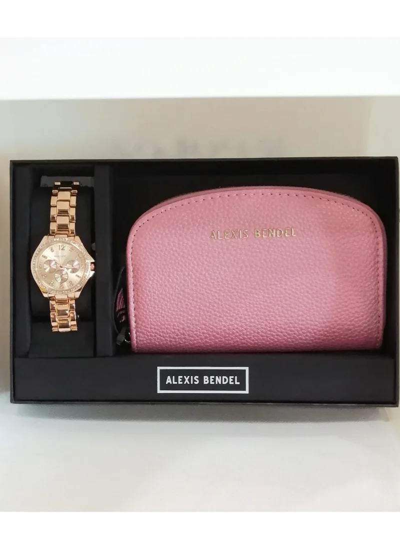 Alexis Bendel Alexis Bendel Women's Watch and Wallet Set  Rose Gold Steel A0975R-42-C29