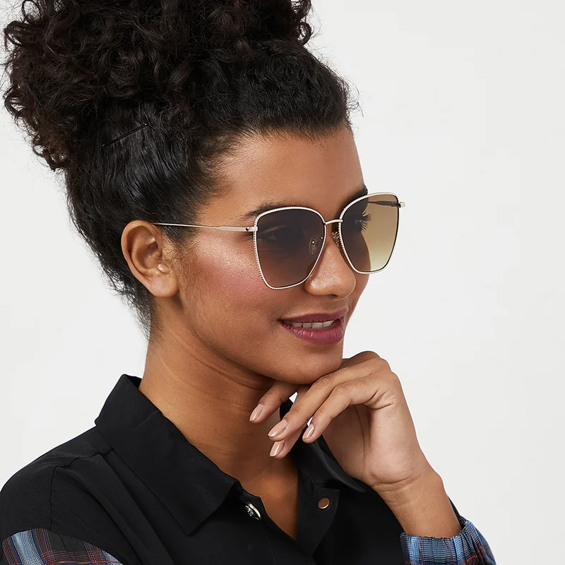 30 سندايز Women's نظارات شمسية دااليا عين القطة بإطار كامل للنساء