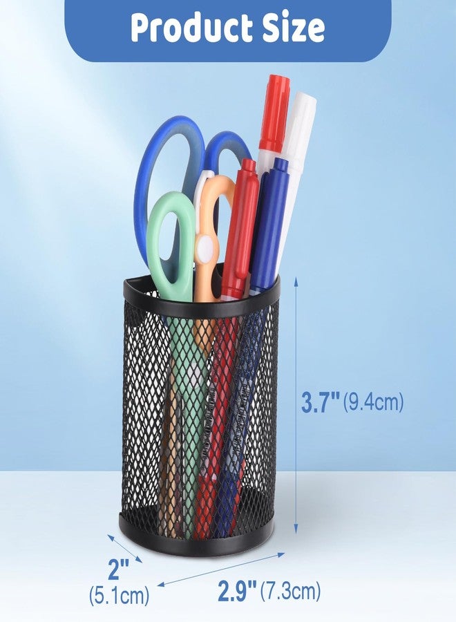 LUCYCAZ Magnetic Pencil Holder - Locker Accessories, 2 Pack Magnetic Pen Holder for Refrigerator for Home School and Office, Black - Image 3