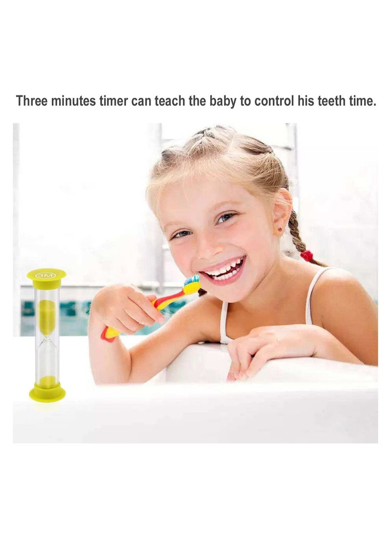 SYOSI 6 Pieces Sand Timer Toy Sandglass Hourglass Timers 30sec 1min 2mins 3mins 5mins 10mins for Children Brushing Teeth School Day Care Office Timed Activities  - Image 4