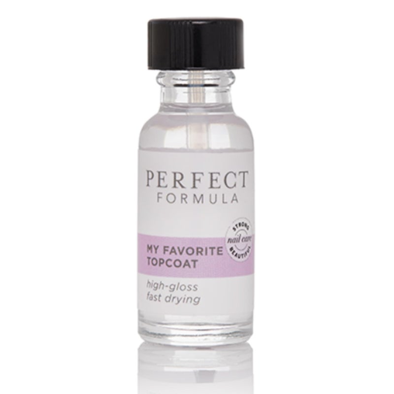 Perfect Formula My Favorite Top Coat - Ultra High Gloss Top Coat and Nail Strengthener - 0.6 Fl Oz, Made In The USA - Image 1